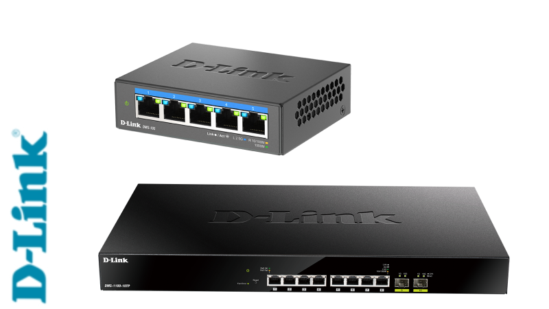 D-Link Smart Managed 2.5 Gigabit Ethernet Poe Switch (DMS-1100